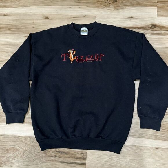 Vintage Tultex Disney Tigger Pullover Crewneck Sweatshirt Unisex XL - Picture 1 of 3